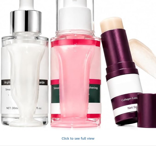 3-Step Skin Reset Routine | Korean Skincare Bundle with Cyano Pink Spicule Serum + Picotonic Glowing Ampoule + Calcium Duo + Multi Balm | Plumping, Firmness, Boosts Collagen, Radiance & Smooth Routine